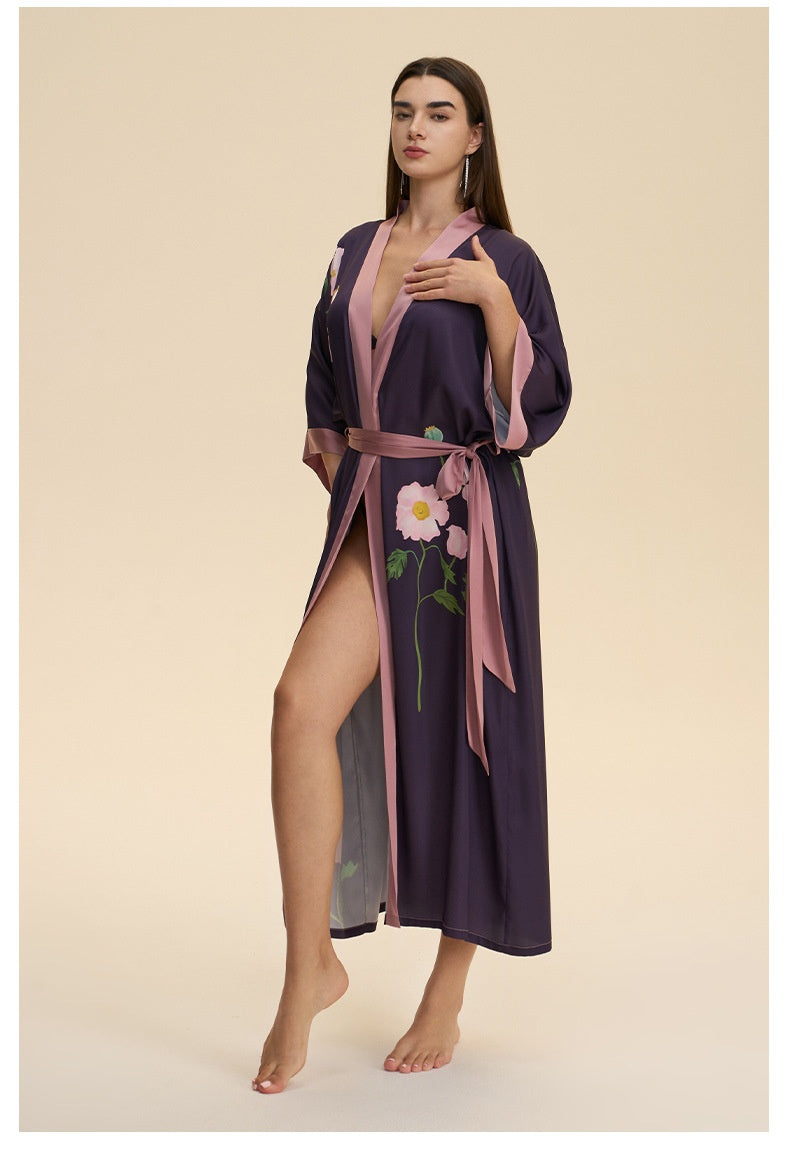Dressing Gown Satin Loungewear Robe