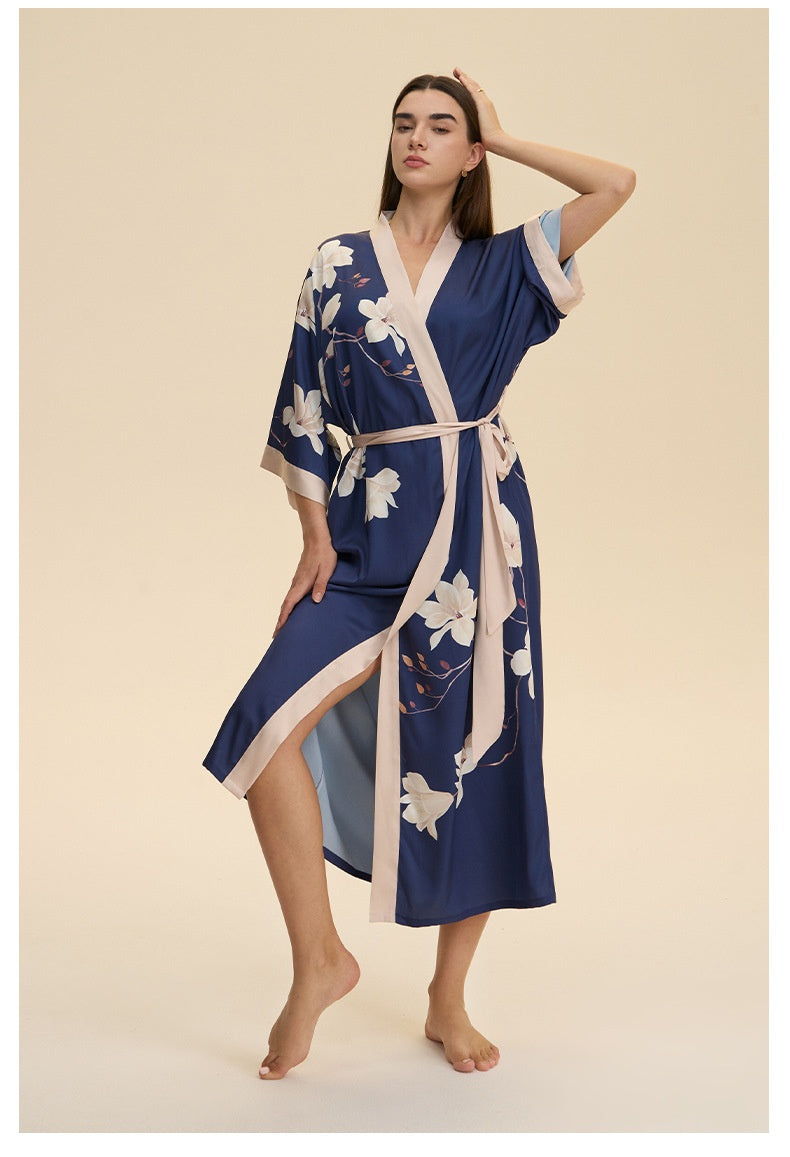 Dressing Gown Satin Loungewear Robe