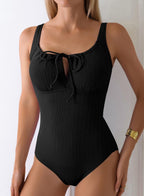 Knot Wrap Slimming Figure Flattering Swimsuit