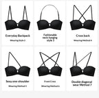 Front Closure Minimalist Push-Up Strapless Bra