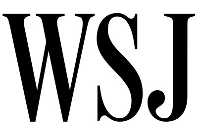 WSJ logo in black on a green background
