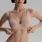 Jelly Deep V Thin Push up Bra