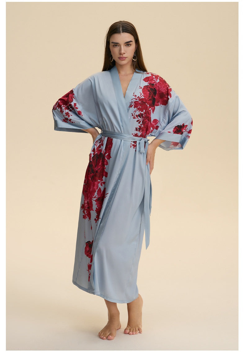 Dressing Gown Satin Loungewear Robe
