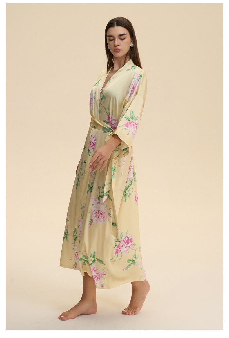 Dressing Gown Satin Loungewear Robe
