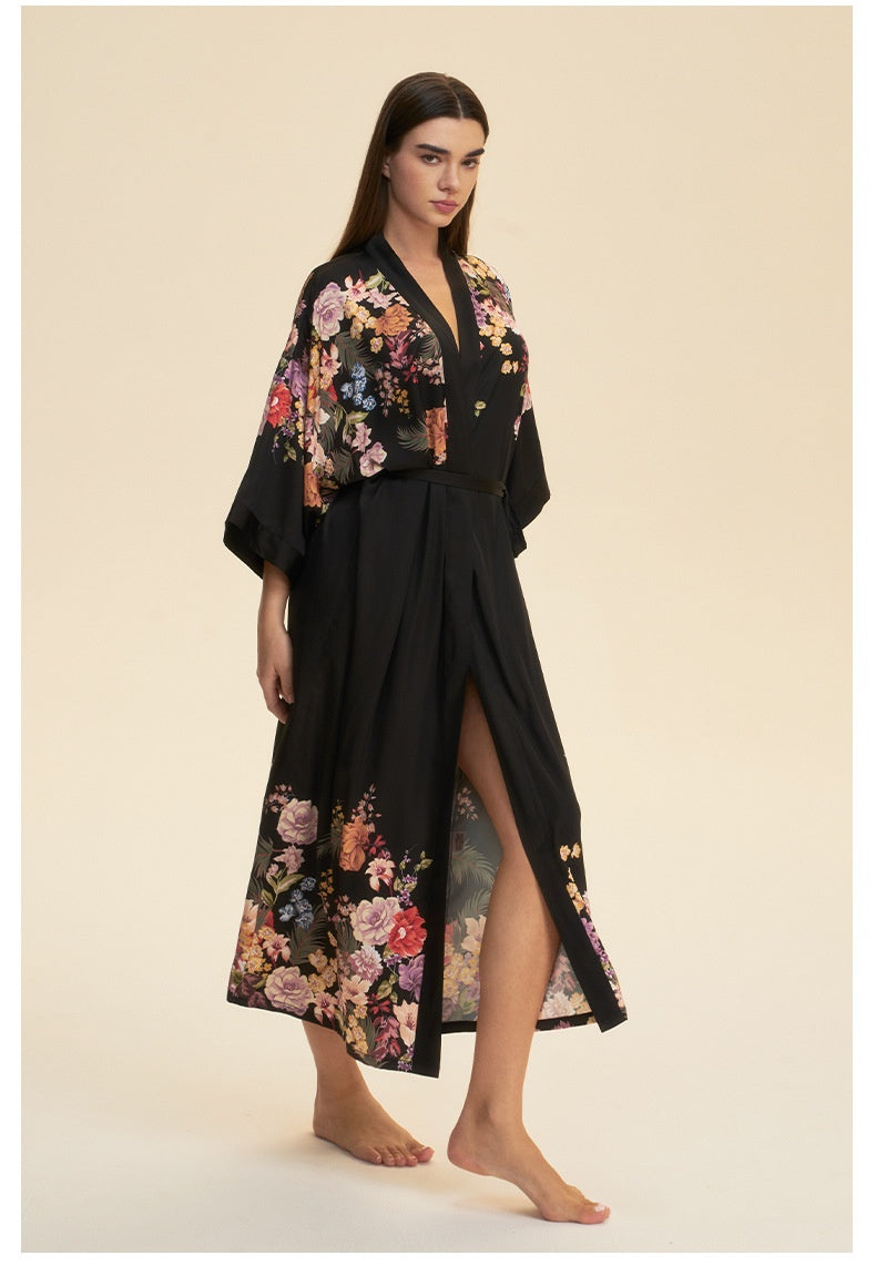 Dressing Gown Satin Loungewear Robe
